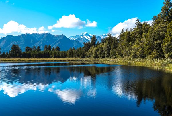 Lake Matheson, water and mountains, resilient investment, Water NZ