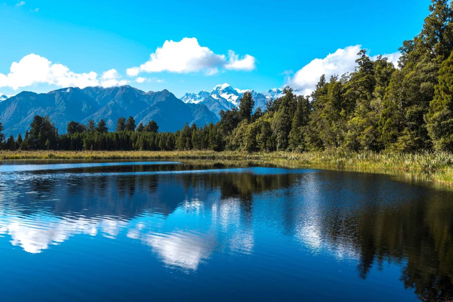 Lake Matheson, water and mountains, resilient investment, Water NZ
